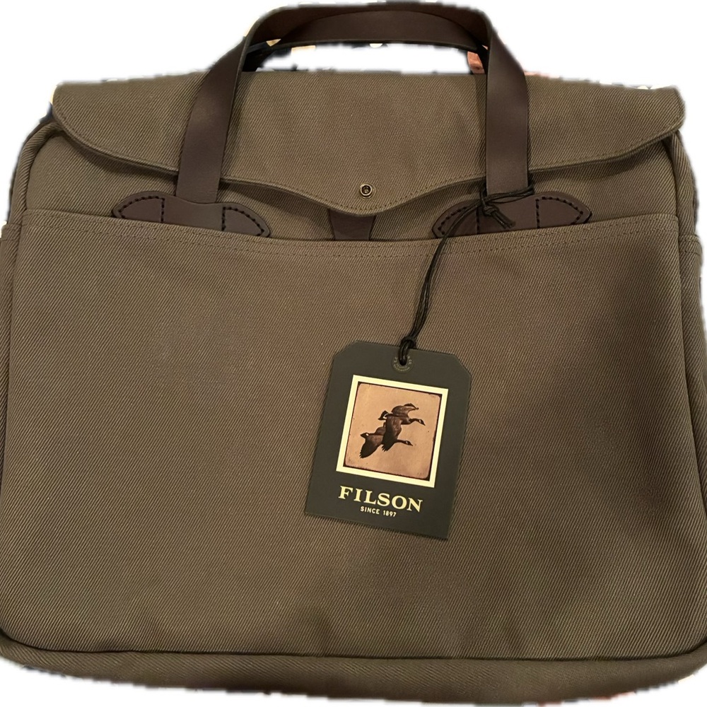 Filson rugged twill original briefcase New Made in USA - Picture 2 of 8